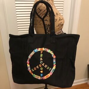 🍭 Peace Love & Candy Tote